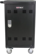 32 Device Mobile Charging Station for Laptops/Tablets/iPads/Chromebooks,32 Bay Lockable Charging Cabinet with Cable Management & Power Strip Included, Laptop & Tablet Storage Carts,Combination Lock