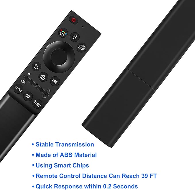Voice Replacement Remote for All Samsung TV QLED 4K 8K UHD/Crystal UHD 4K/ NEO QLED SeriesTVs Q60A Q70A Q80A QN85A QN90A QN800A Series