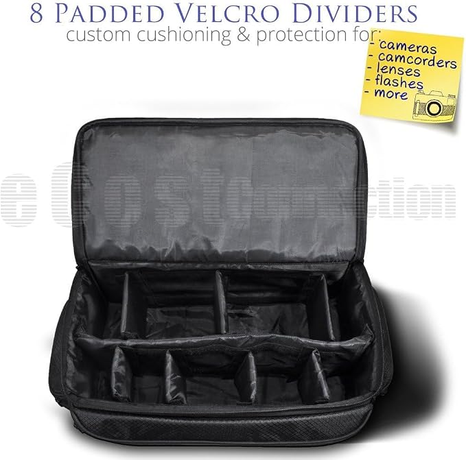 eCostConnection Extra Large Soft Padded Water Resistant Camcorder Equipment - Image 6