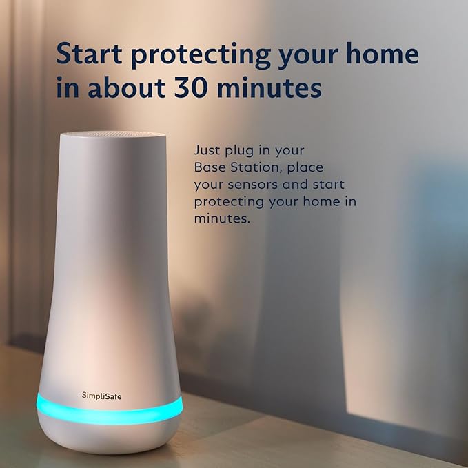 SimpliSafe 10 Piece Wireless Home Security System with Outdoor Camera- Optional 24/7 Professional Monitoring - No Contract - Compatible with Alexa and Google Assistant