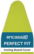 Encasa XO Ironing Board Cover and Pad 54"x15" - 4mm Felt Large Iron Board Cover with Padding - Heat Resistant, Stain-Safe Dye, Non Slip Elastic Bungee Cord Tightening Iron Table Cover Lime Green