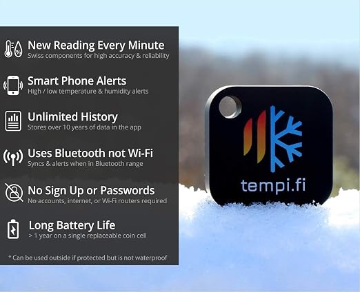 tempi.fi Mini Wireless Temperature and Humidity Sensors - Image 2