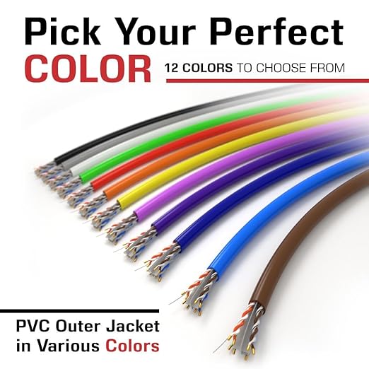 Dripstone CAT6 Ethernet Cable 1000ft Bulk Network LAN Wire 23AWG Solid CCA UTP 550MHz High-Speed Internet Cable Streaming, Office, Home Use, Pull Box, CAT 6 Bulk, Stable Connectivity - Dark Blue