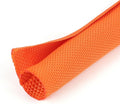 HOLED 1/8 inch Split Braided Cable Management Sleeve for USB Cable Power Cord Audio Video Cable, Wire Loom Cord Protector from Cat Dog Chewing (Orange, 10FT)