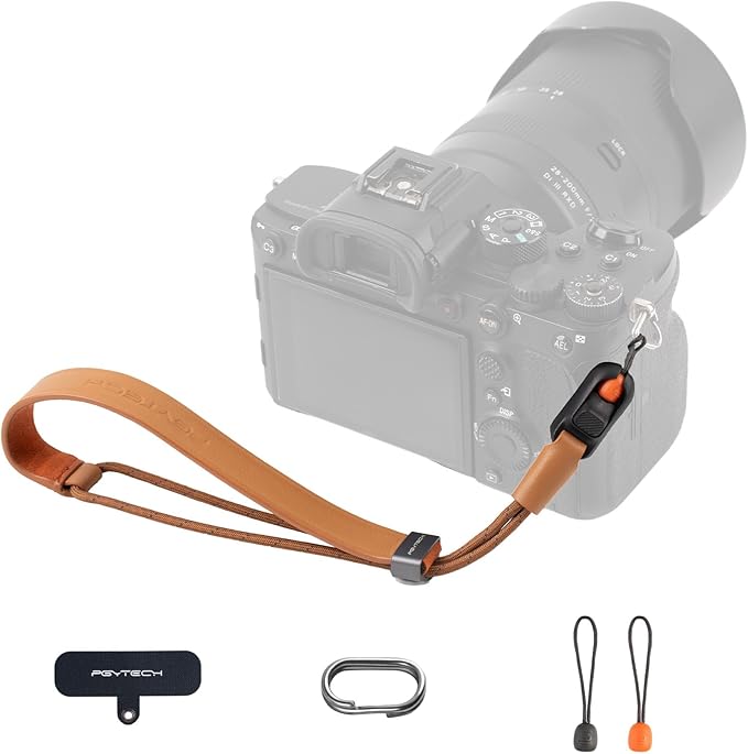PGYTECH Camera Wrist Strap Slim Vintage Style, Adjustable Quick Release by PGYTECH-US