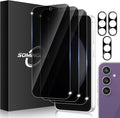 3+3 Pack for Samsung Galaxy S23 FE 5G Privacy Screen Protector & Phone Camera by SOMINGUIZN
