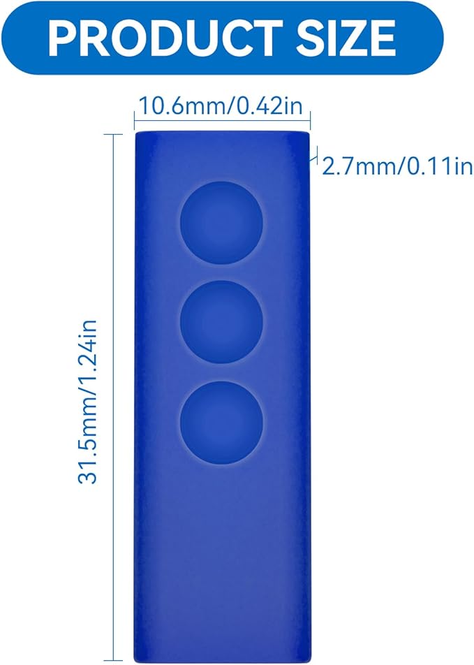 Protective Silicone Sleeve Case for SimpliSafe KeyFob - Arm and Disarm Remotely, Flexible Case for SimpliSafe Home Security System KeyFob - Latest Gen (Blue)