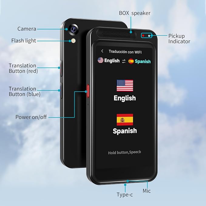 Language Translator Device No WiFi Needed, 150+ Languages Translation in Real - Image 7