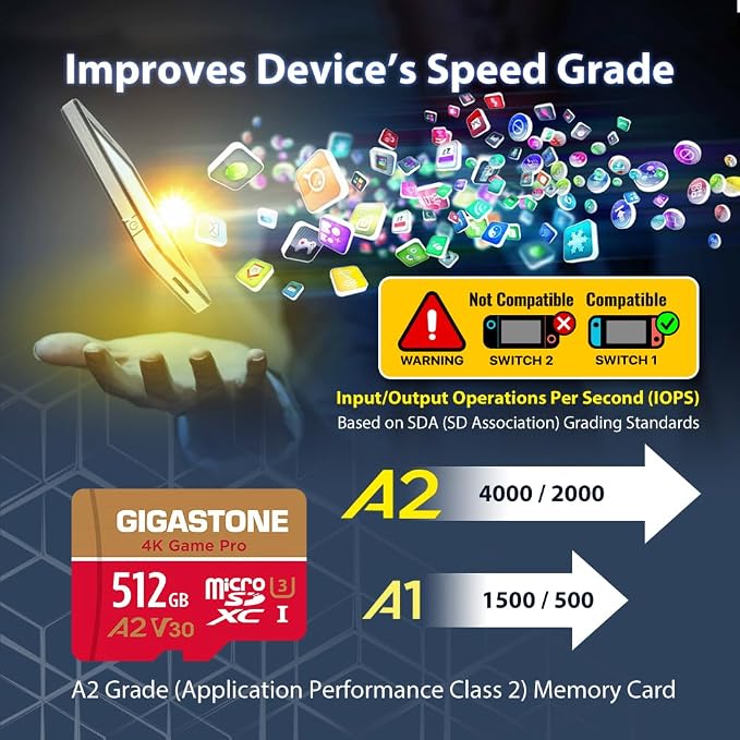 【for Switch 1 Only】 Gigastone 512GB Micro SD Card 2-Pack, 4K Game Pro, MicroSDXC - Image 6