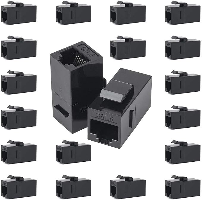 100 Pack Rj45 Coupler Cat6 Cat 6 Cat 5 Cat5 Cat5e Keystone Jack Network Cable - Image 6