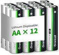 Granicell 12-Pack Lithium AA Batteries | 1.5V by Granicell