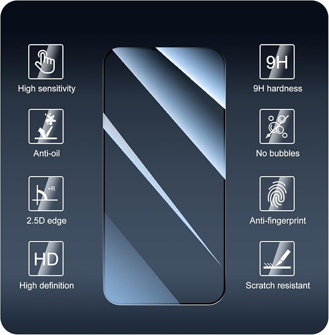 3+1-Pack, Screen Protector for iPhone 17e/16e/13 Pro/13/14 - Image 3