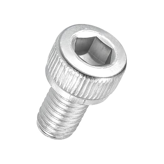 Kozelo 100pcs Socket Head Cap Screws - [M5-0.8 x 8mm] 304 Stainless Steel Allen Socket Drive for Electrical Motor 3D Printing Fan Engine Replacement Use, Silver