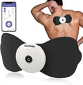 Wireless TENS & EMS Unit Back Pain Relief Massager - APP Controlled Bluetooth EMS Muscle Stimulator Machine for Back Shoulder Leg Neck Pain Relief (Black)