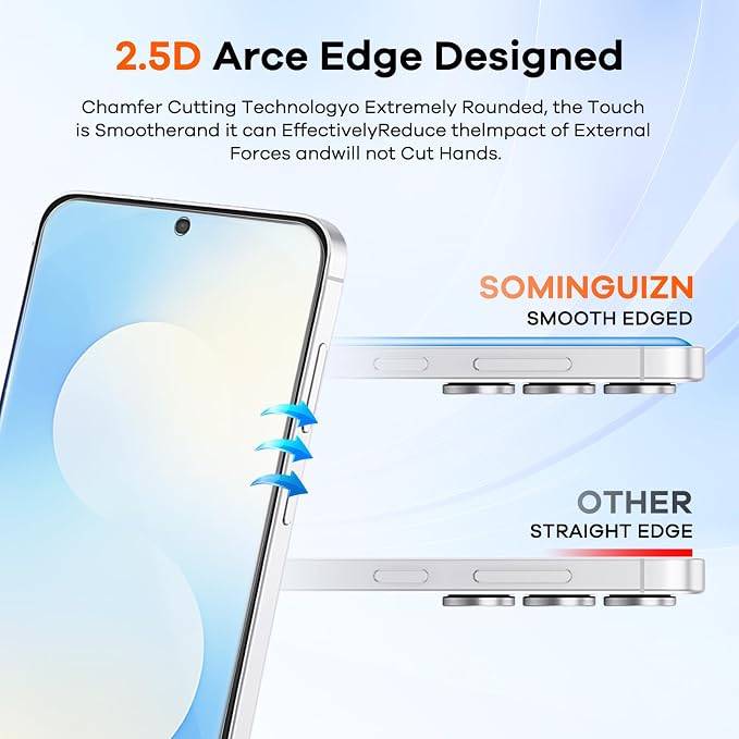 3+3 Pack for Samsung Galaxy S25 FE 5G Privacy Screen Protector & Phone Camera - Image 6