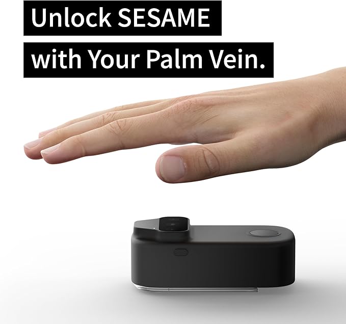 CANDY HOUSE Sesame Face, Smart Lock, Biometric Face & Palm Recognition, Fingerprint, NFC Card, Bluetooth Keyless Entry Door Lock for Front Door, Home, Airbnb, Vacation Rental
