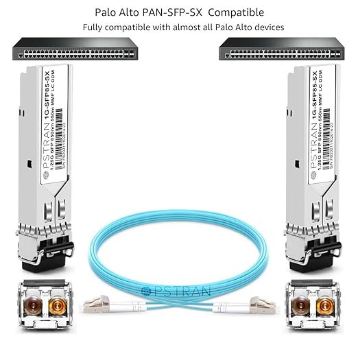 OPSTRAN 1000BASE-SX SFP Optical Transceiver Module Compatible with Palo Alto PAN-SFP-SX 850nm 550m DDM Duplex LC MMF