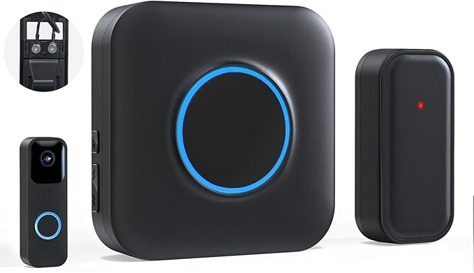 BITIWEND Wireless Doorbell Chime for Blink - Compatible with Blink Video Doorbell and Blink Video Doorbell (2nd Gen) with Wired Transmitter (1 Video Doorbell Extender 1 Receiver）