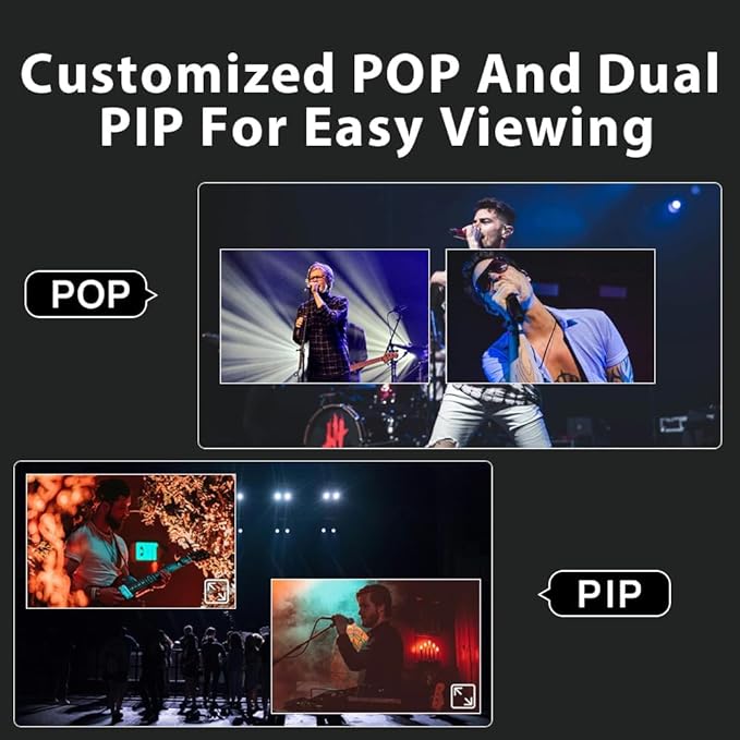 Stream SH 2HDMI & 2SDI Pro Video Switcher Mixer - PTZ Control, Dual-Format Live Streaming, Studio Effects & NDI Updatable