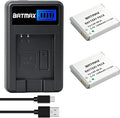 Batmax 2Pcs 1300mAh NB-6L NB-6LH Battery + LCD USB Charger by Batmax