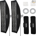 Godox 2PCS FW30x120cm/12 x47 Bowens Mount Strip Honeycomb Grid Softbox by GODOX