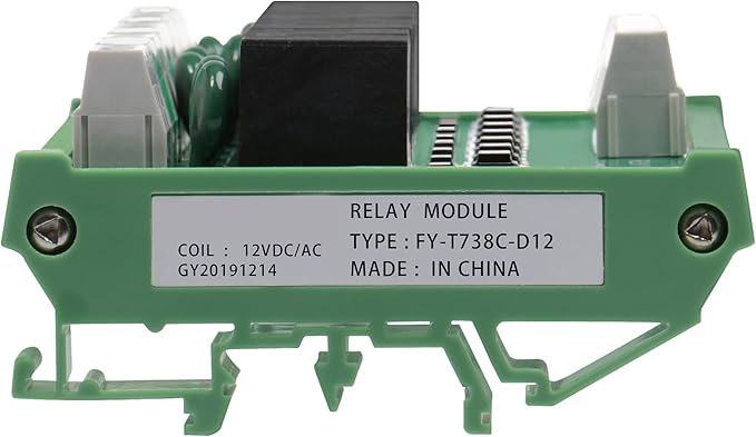 Good BNTai 8 Channel Interface Relay Module 12VACDC 24VACDC 110VAC 230VAC DIN Rail Panel Mount Automation PLC Board (8Channel ACDC12V)