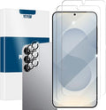 Screen Protector for Samsung Galaxy S25, Tempered Glass for Galaxy S25 & Camera by YEYEBF
