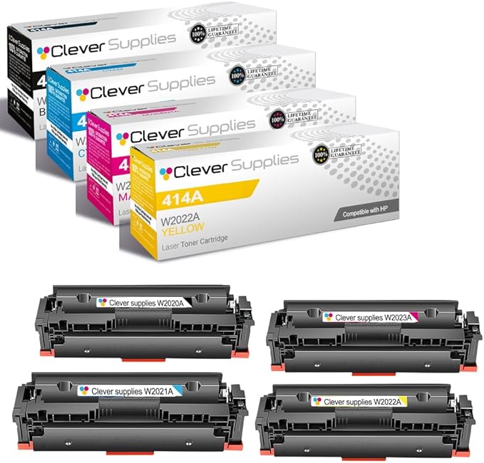 CS Replacement Compatible with HP MFP M480f Toner Cartridge W2020A W2021A W2023A W2022A to use with M479fdw M479 M454dw Enterprise MFP M480f MFP M480f (4-Color Set)