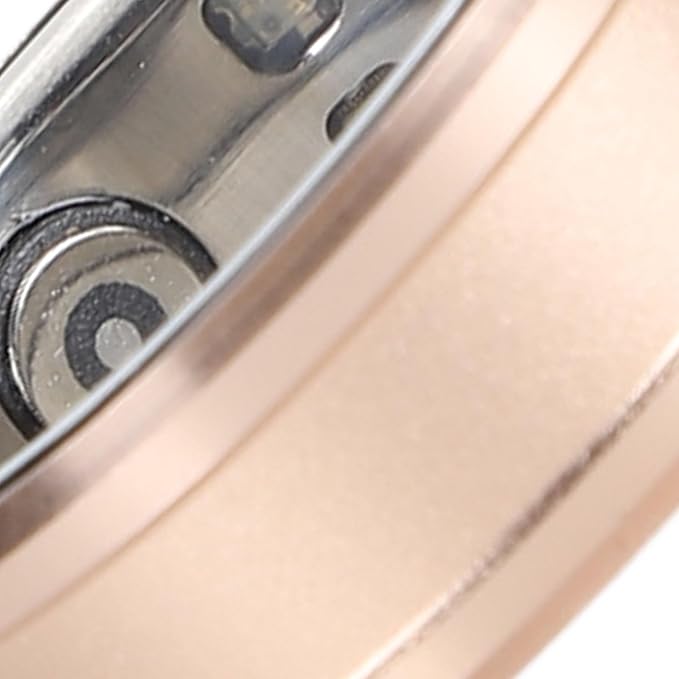 FOSA Smart Health Ring, NFC Sleep Monitor with Temperature Tracking, Step Counter, IP68 for Video Scrolling, Book Page Flipping (Gold)