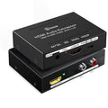 4K HDMI Audio Extractor Converter, HDMI Audio Video Splitter Adapter + Optical Toslink SPDIF Digital Audio + L/R Stereo Analog Compatible with Fire Stick Blu-Ray Player TV Box(1 Pack)