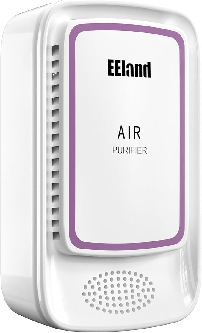 Cat Litter Deodorizer Plug in - Ozone-Free Negative Ion Air Purifier for Litter Box, Compact Odor Eliminator for Strong Pet Odors, Quiet Air Freshener for Home, Bedroom, Kitchen