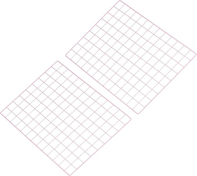 PATIKIL 18"x26" Wire Grid Panel, 2 Pack Board Photo Pictures Memo Display Grid Panels Hanging Organizer Wall Decorative Panel for Home Office Wedding, Pink