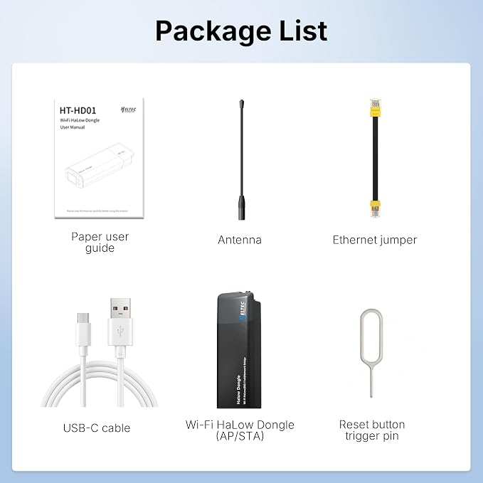 2 Packs WiFi HaLow Dongle, 802.11ah Wireless Bridge Point to Point Long Range - Image 8