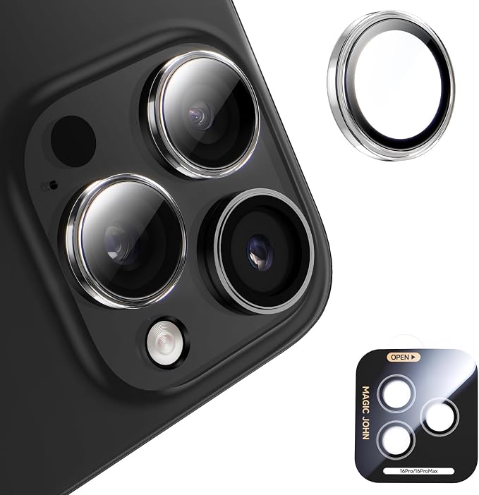 MAGIC JOHN for iPhone 16 Pro Max/16 Pro Camera Lens Protector 9H Aerospace by MAGICJOHN