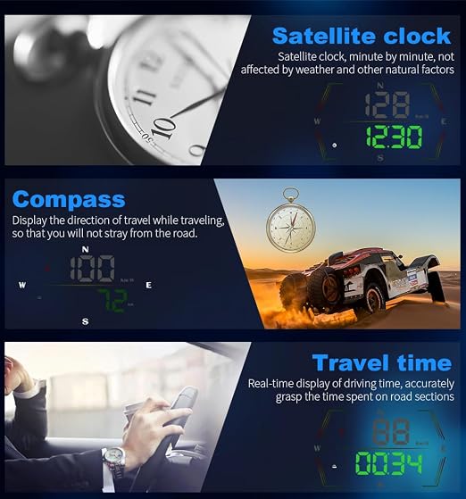 HUD Heads Up Display for Cars 2025 New Universal Digital GPS Speedometer LED - Image 7