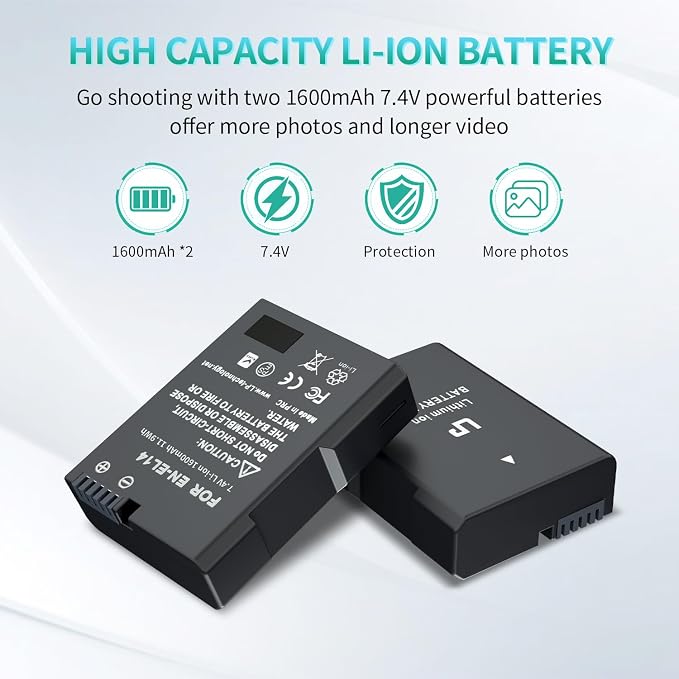 LP EN-EL14 Battery Pack, Compatible - Image 3
