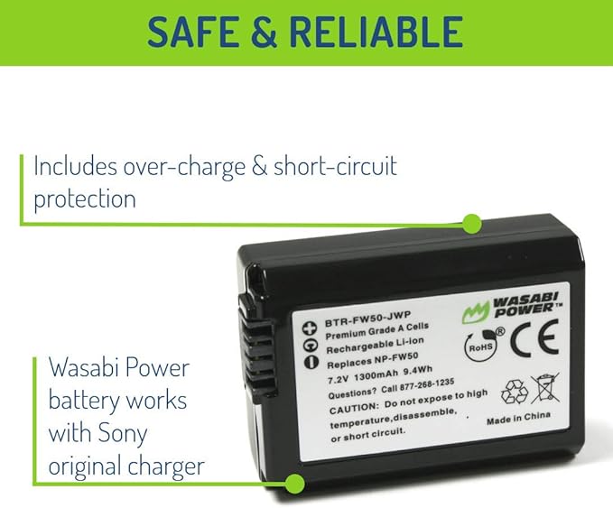 Wasabi Power NP-FW50 Camera Battery - Image 4