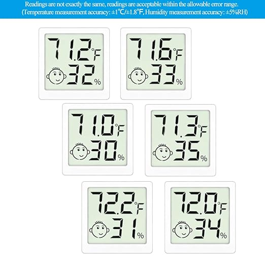 Mini Humidity Meter Hygrometer 6 Pack Room Thermometer Indoor Digital - Image 4