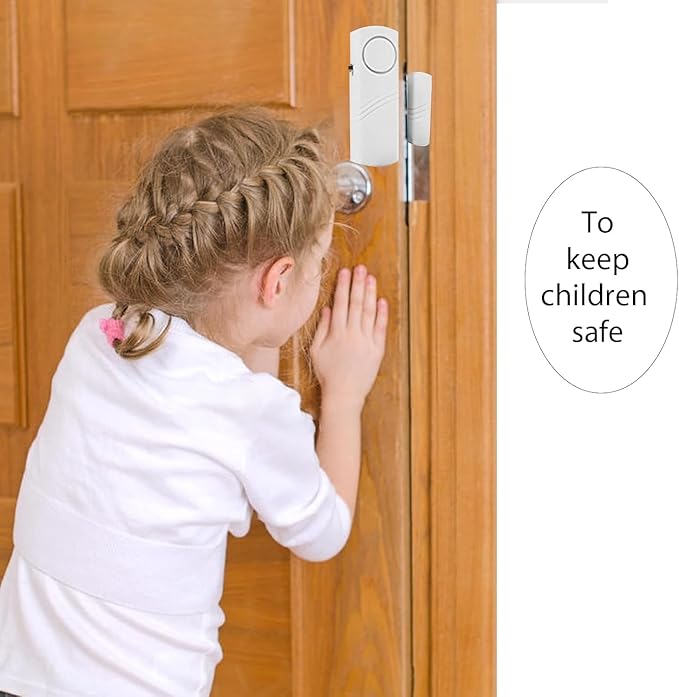 24Pack Door Window Alarms - Wireless DIY Security Sensor for Home, Burglar Alarm for Doors, Windows, Pool, Shed, Caravan, Car | Child Safety & Personal Protection Kit (W-Door Alarm shou 24pcs)