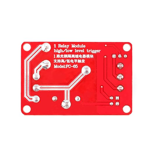 JESSINIE 5V 30A Relay Module, 1 Channel, Optocoupler Isolation, High/Low Trigger for Automation Control