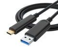 Fiber Optic USB A to USB C Cable 50ft, 10Gbps Active Optical Long-Distance by FiberOpticUSBCExperts