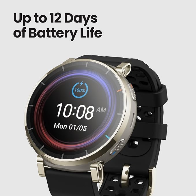Amazfit Active 3 Premium GPS Running Smart Watch, 1.32" AMOLED Sapphire Display - Image 5