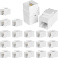 RJ45 Coupler Cat6 Keystone Jack 20-Pack, Female to Female UTP Inline Ethernet by VANDESAIL