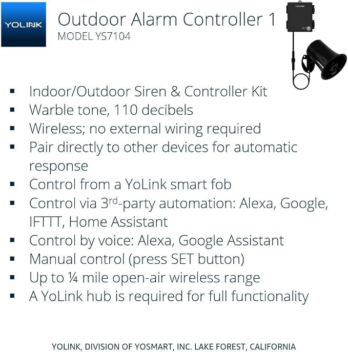 Outdoor Security Siren & Smart Alarm Controller and SirenFob Kit - Image 2