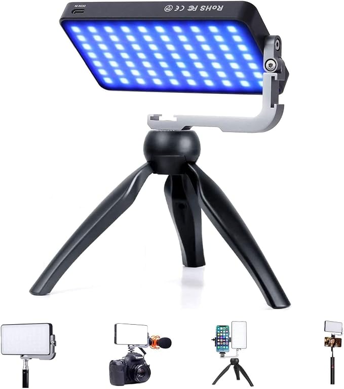 IVISII G2 Pocket RGB Camera Light, Built-in 7200mAh Rechargeable Battery by IVISII