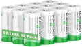 DURNERGY CR123A Lithium Batteries 12 Pack 3 Volt 10 Year Shelf Life High Power by DURNERGY