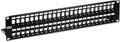 TRENDnet 48-Port Blank Keystone Shielded 2U HD Patch Panel, 2U 19” Metal by TRENDnet