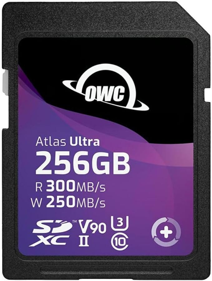 OWC Atlas Ultra 256GB SDXC UHS-II V90 Media Card