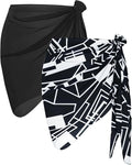 CHICGAL 2 Pieces Women Beach Sarong Bathing Suit Wrap Skirt Sheer Bikini by CHICGAL