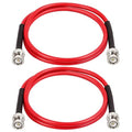 MOOKEERF BNC Cable - 3FT 2PCS RG58 50 ohm BNC Male to Male Coax Cables Low Loss by MOOKEERF